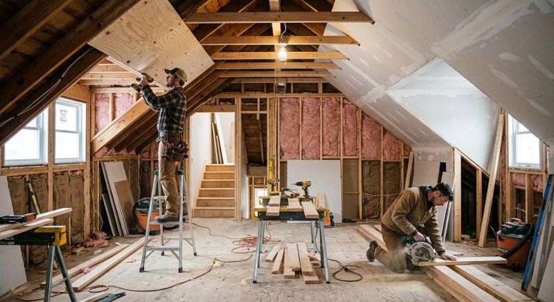 Attic Apartment Construction in Conroe, TX