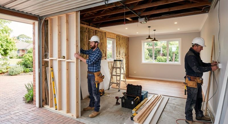 Garage Addition Construction in Alpharetta, GA