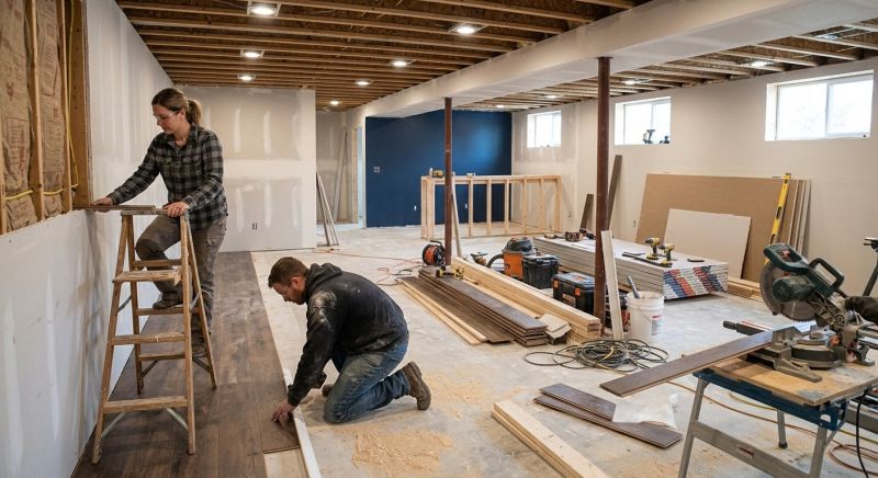 Rec Room Renovation in Denver County, CO